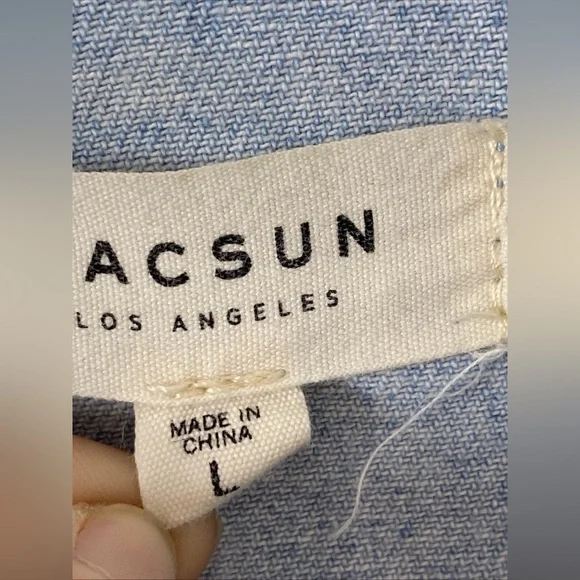 Pacsun Women's Distressed Blue talla L - Picture 5 of 10